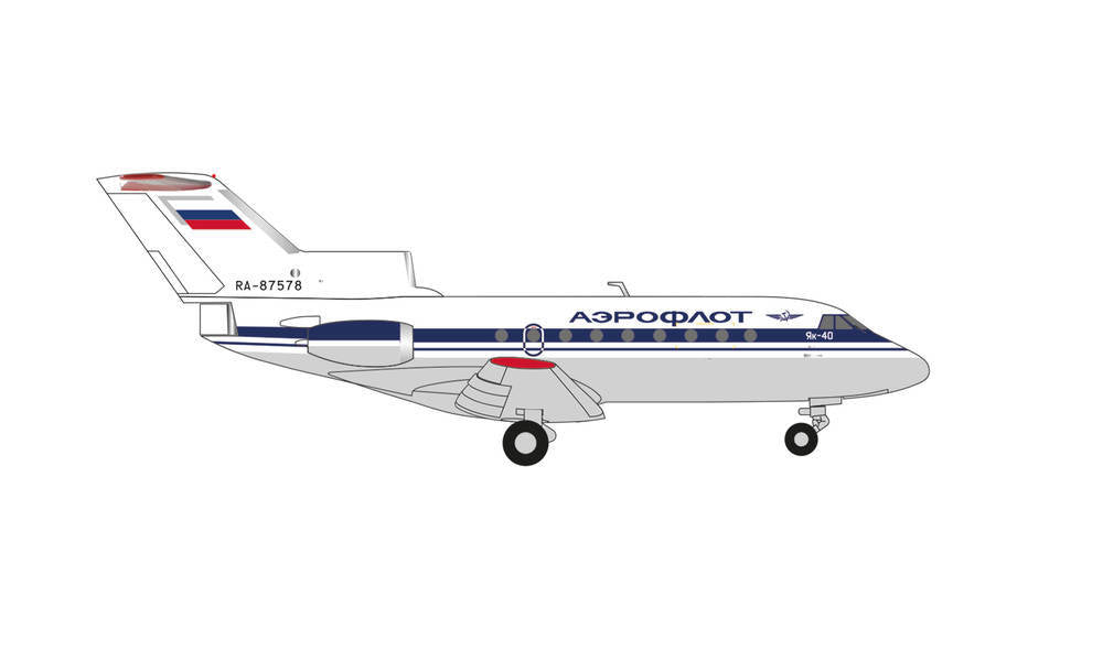 1/200 Aeroflot Yakovlev Yak-40