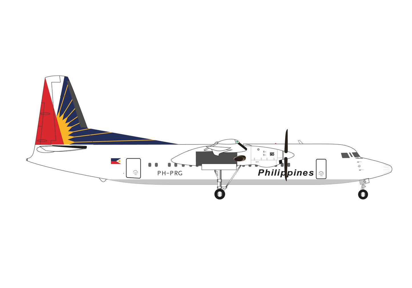 1/200 Philippine Airlines Fokker 50