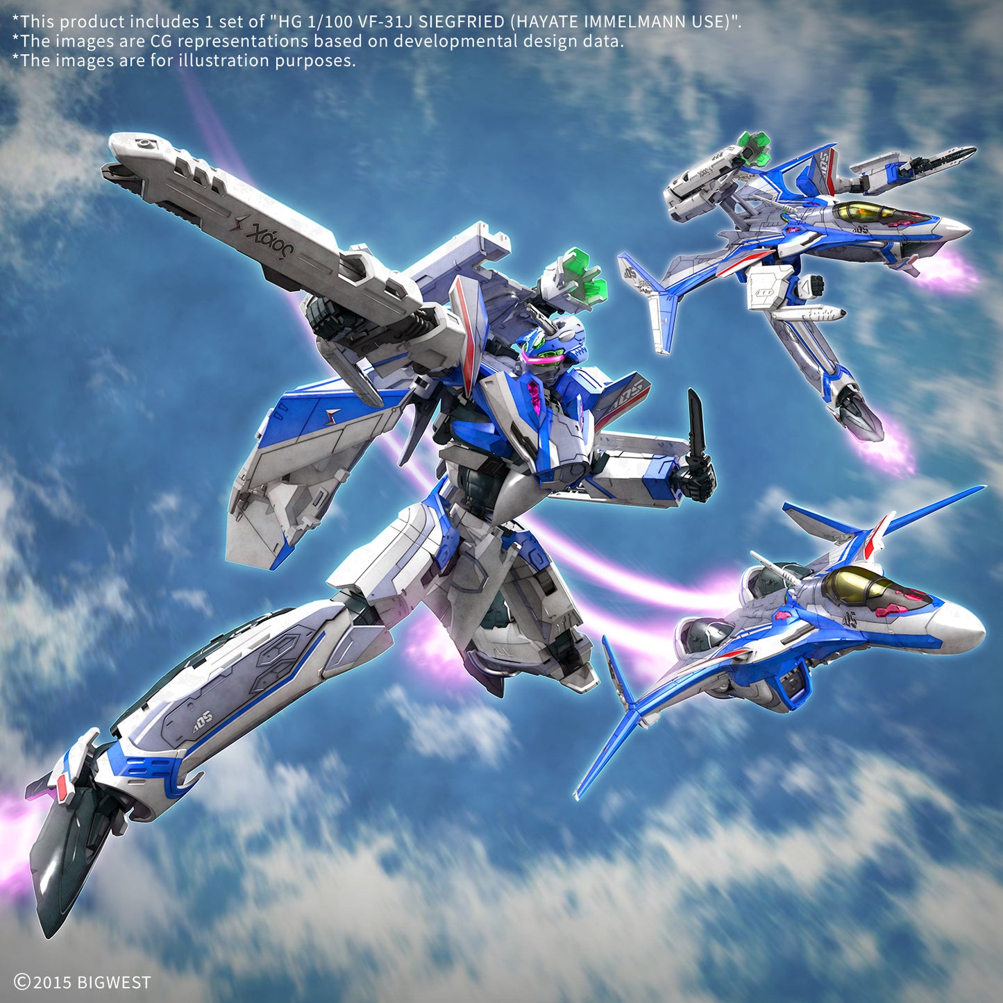 HG 1/100 VF-31J Siegfried (Hayate Immelmann Use)