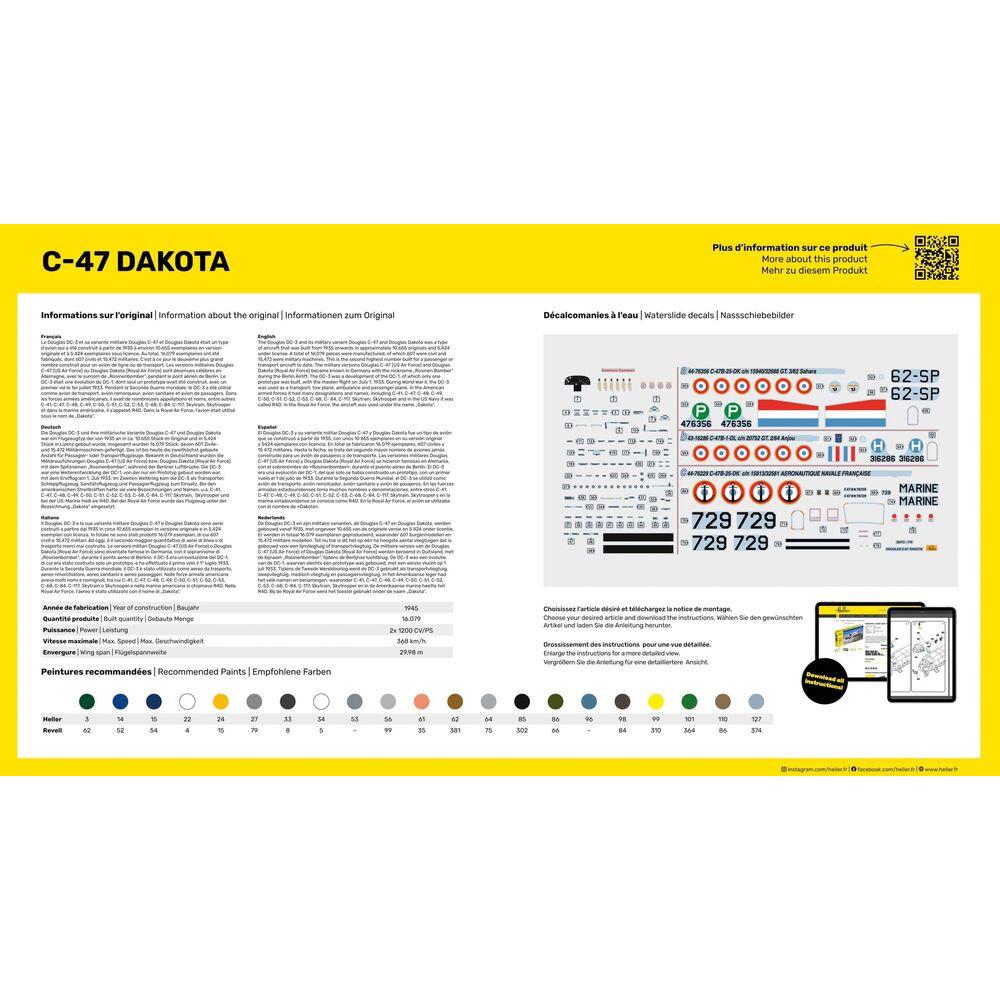 1/72 GIFT SET C-47 Dakota (Includes: Cement, Brush and Main Paints)