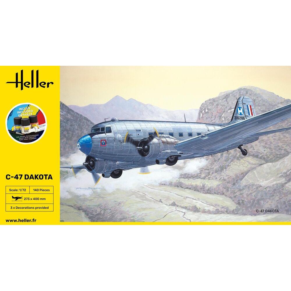 1/72 GIFT SET C-47 Dakota (Includes: Cement, Brush and Main Paints)