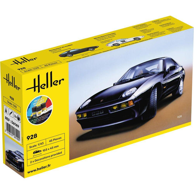 1/43 Starter Kit Porsche 928 Includes: Cement Brush and Main Paints