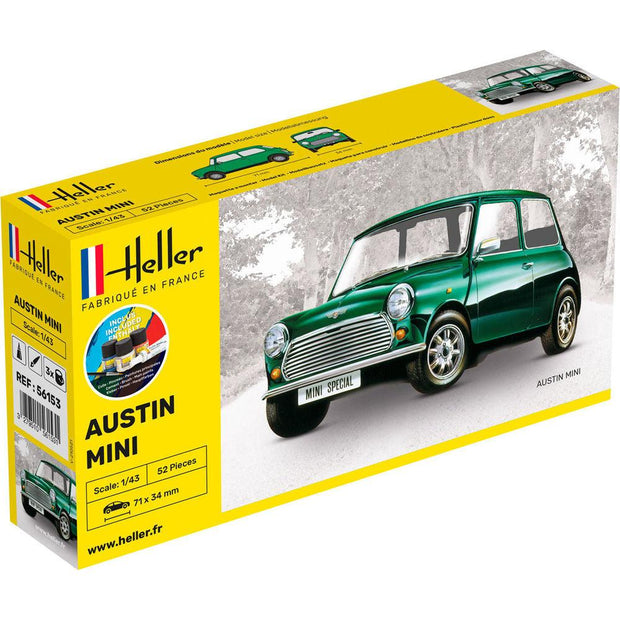 1/43 Starter Kit Austin Mini Includes: Cement Brush and Main Paints