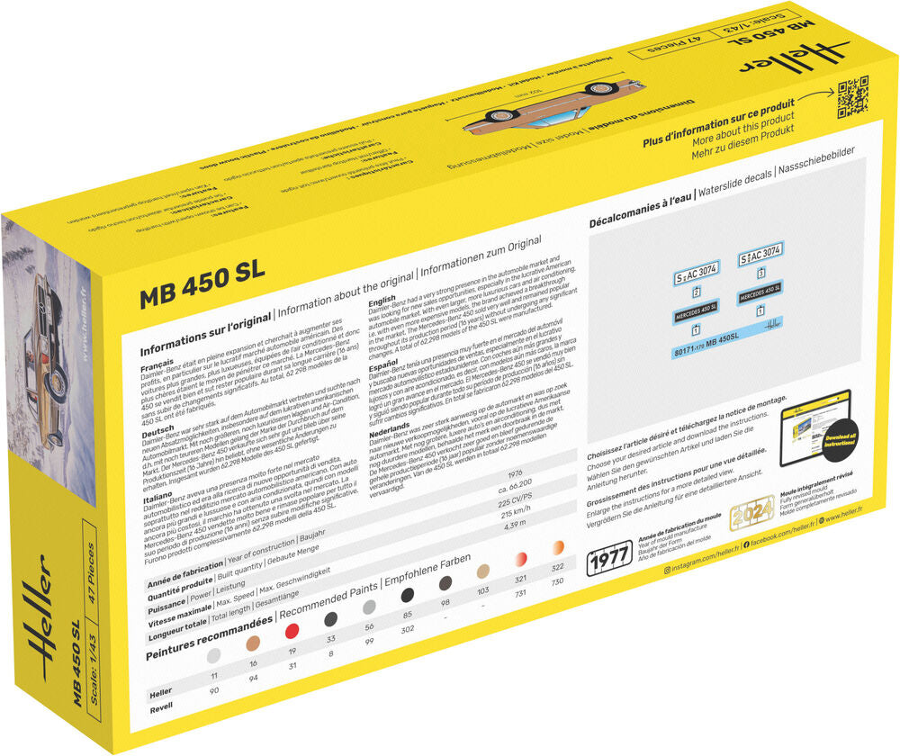 1/43 STARTER KIT Mercedes-Benz 450 SL