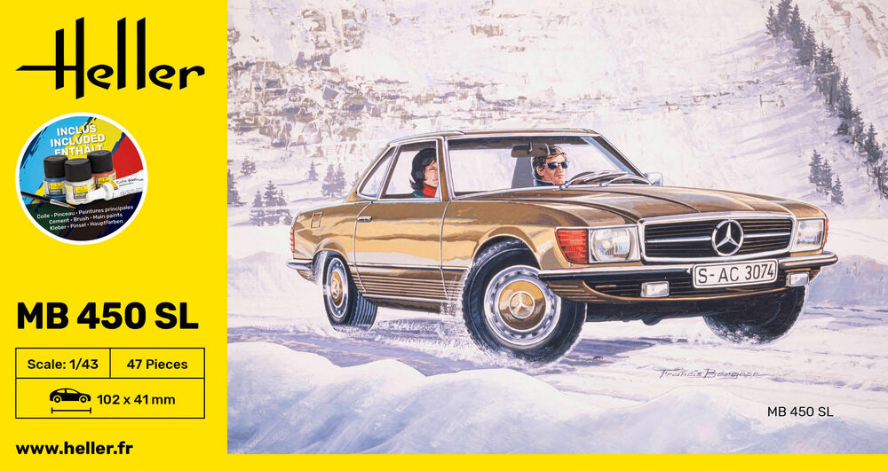1/43 Starter Kit Mercedes-Benz 450 SL