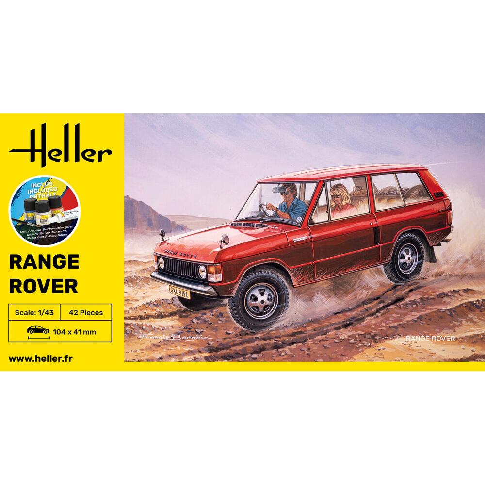 1/43 Starter Kit Range Rover Includes: Cement Brush and Main Paints