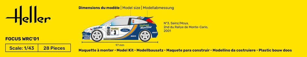 1/43 Starter Kit Ford Focus WRC'01