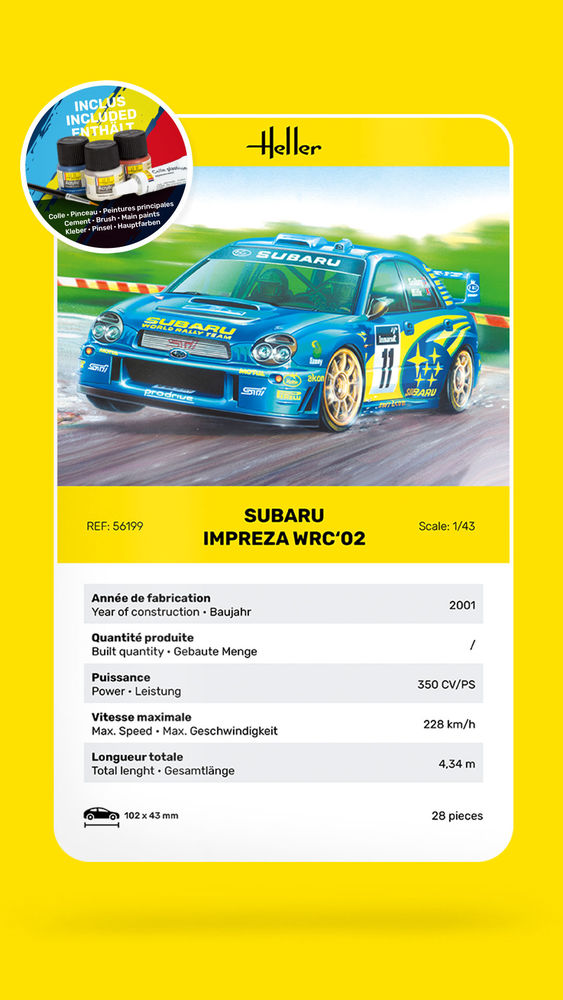 1/43 Starter Kit Subaru Impreza WRC 02
