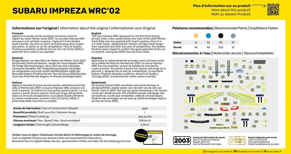 1/43 Starter Kit Subaru Impreza WRC 02