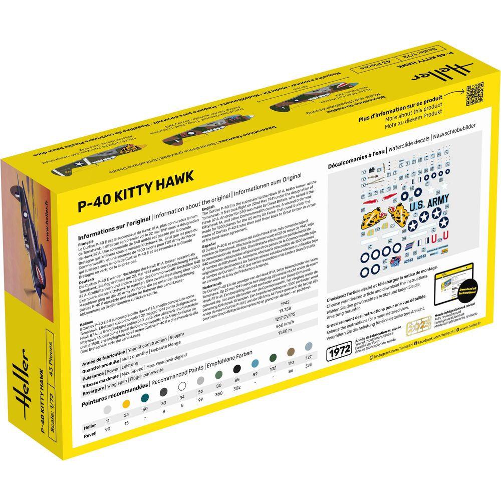 1/72 Starter Kit P-40 Kitty Hawk W/Raaf Decals Includes: Cement Brush and Main Paints