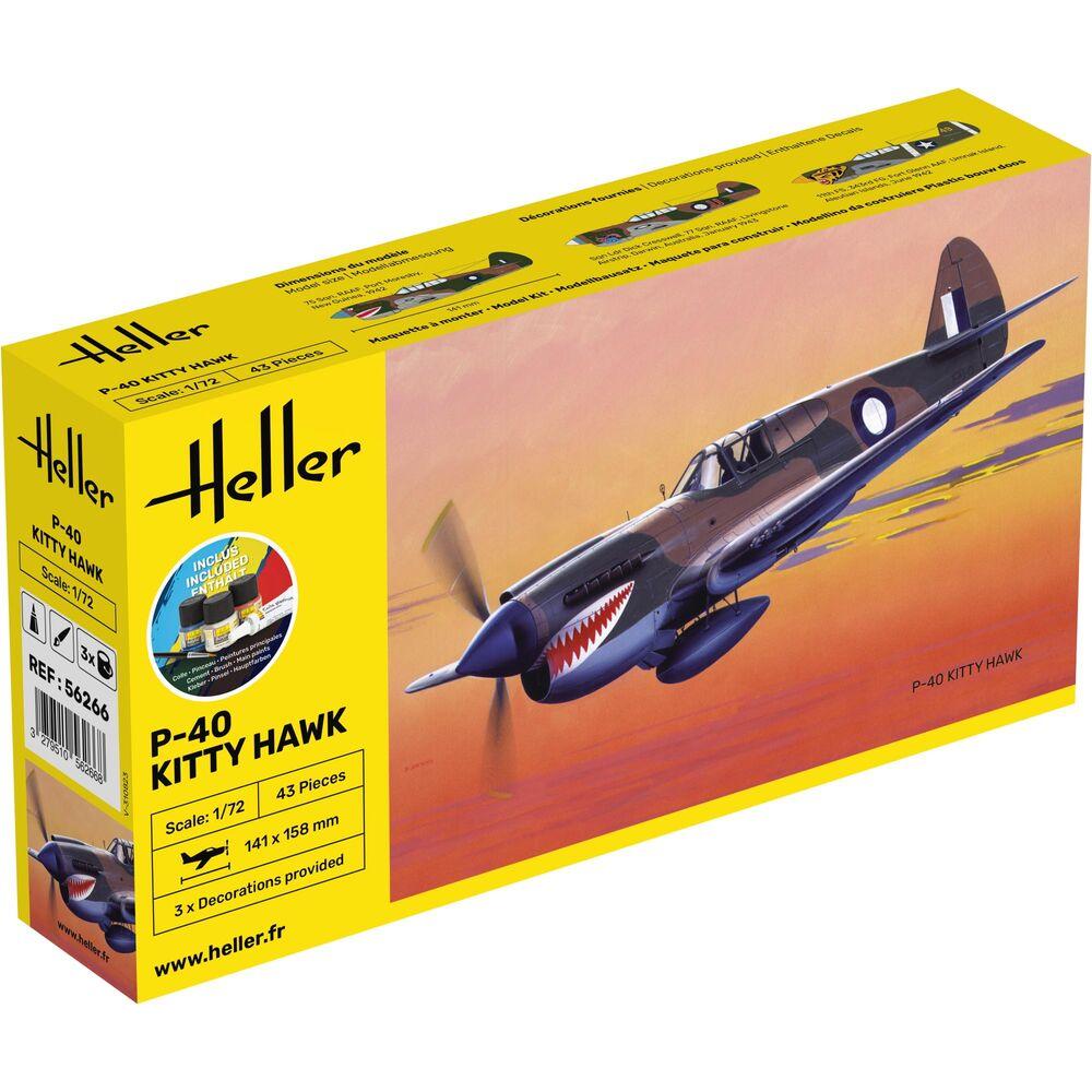 1/72 Starter Kit P-40 Kitty Hawk W/Raaf Decals Includes: Cement Brush and Main Paints