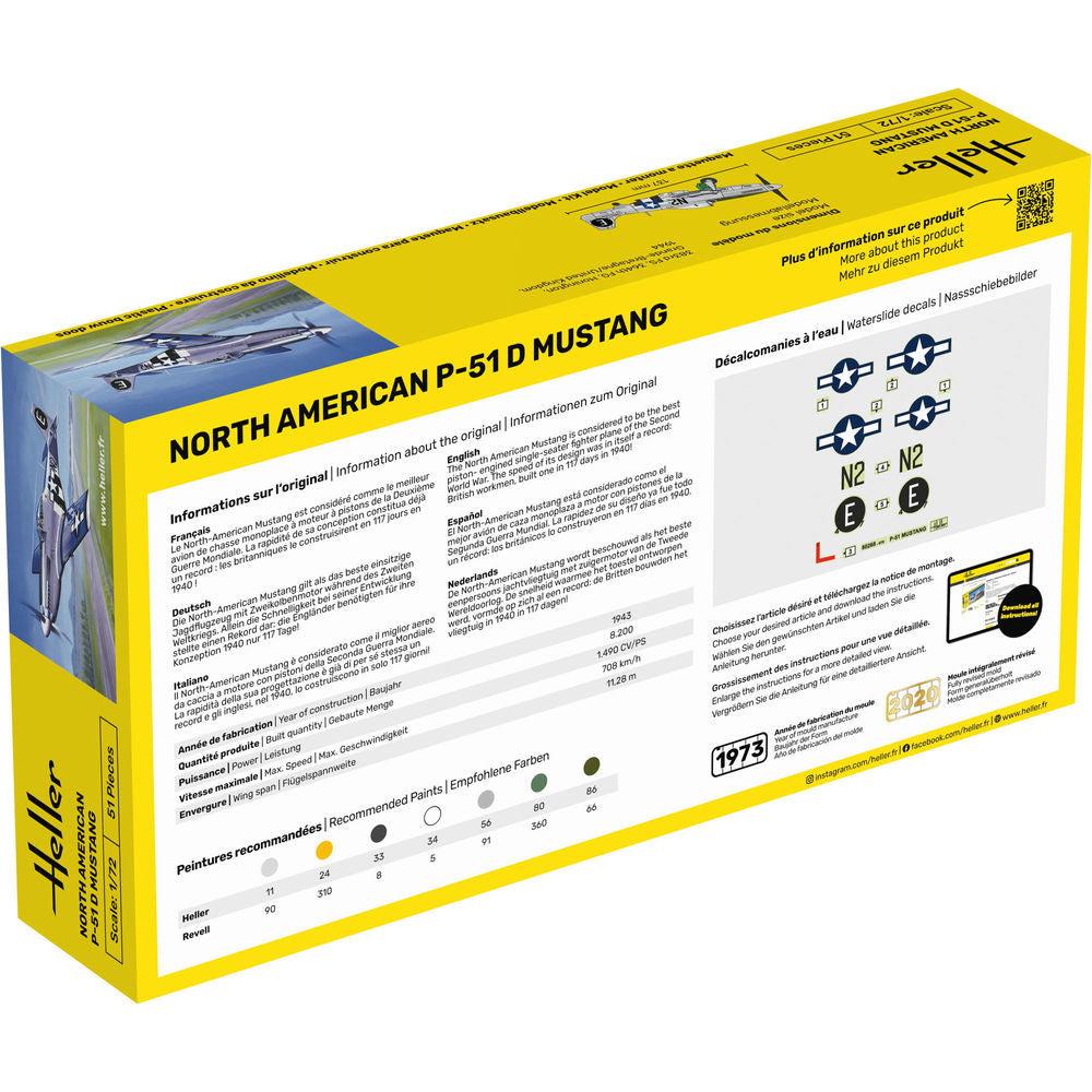 1/72 Starter Kit P-51 Mustang Includes: Cement Brush and Main Paints