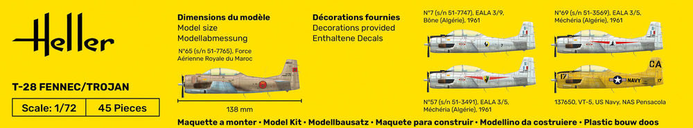 1/72 Starter Kit T-28 Fennec / Trojan