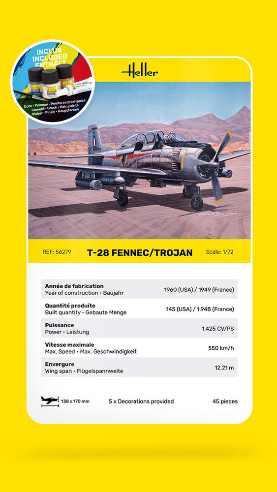 1/72 Starter Kit T-28 Fennec / Trojan