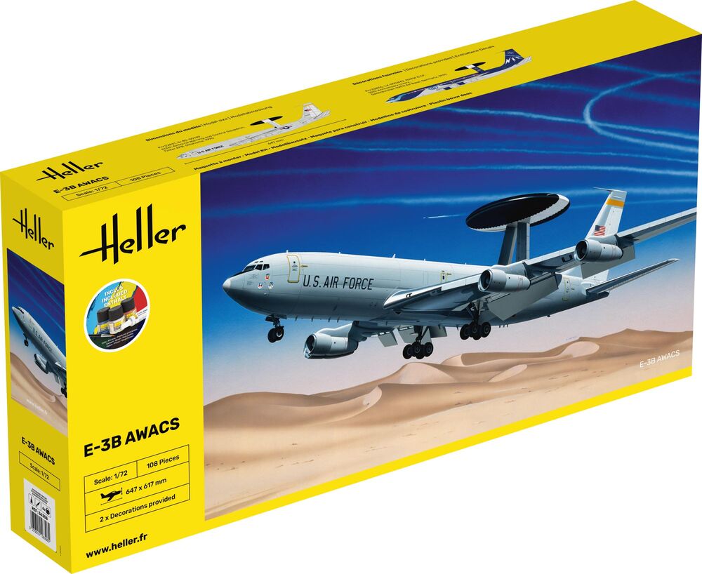 1/72 GIFT SET E-3B Awacs (Includes: Cement, Brush and Main Paints)