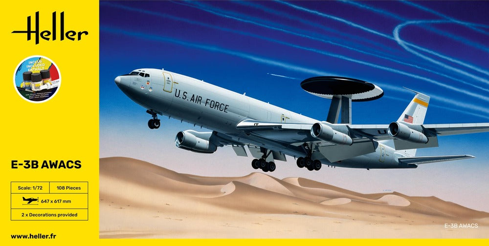 1/72 GIFT SET E-3B Awacs (Includes: Cement, Brush and Main Paints)