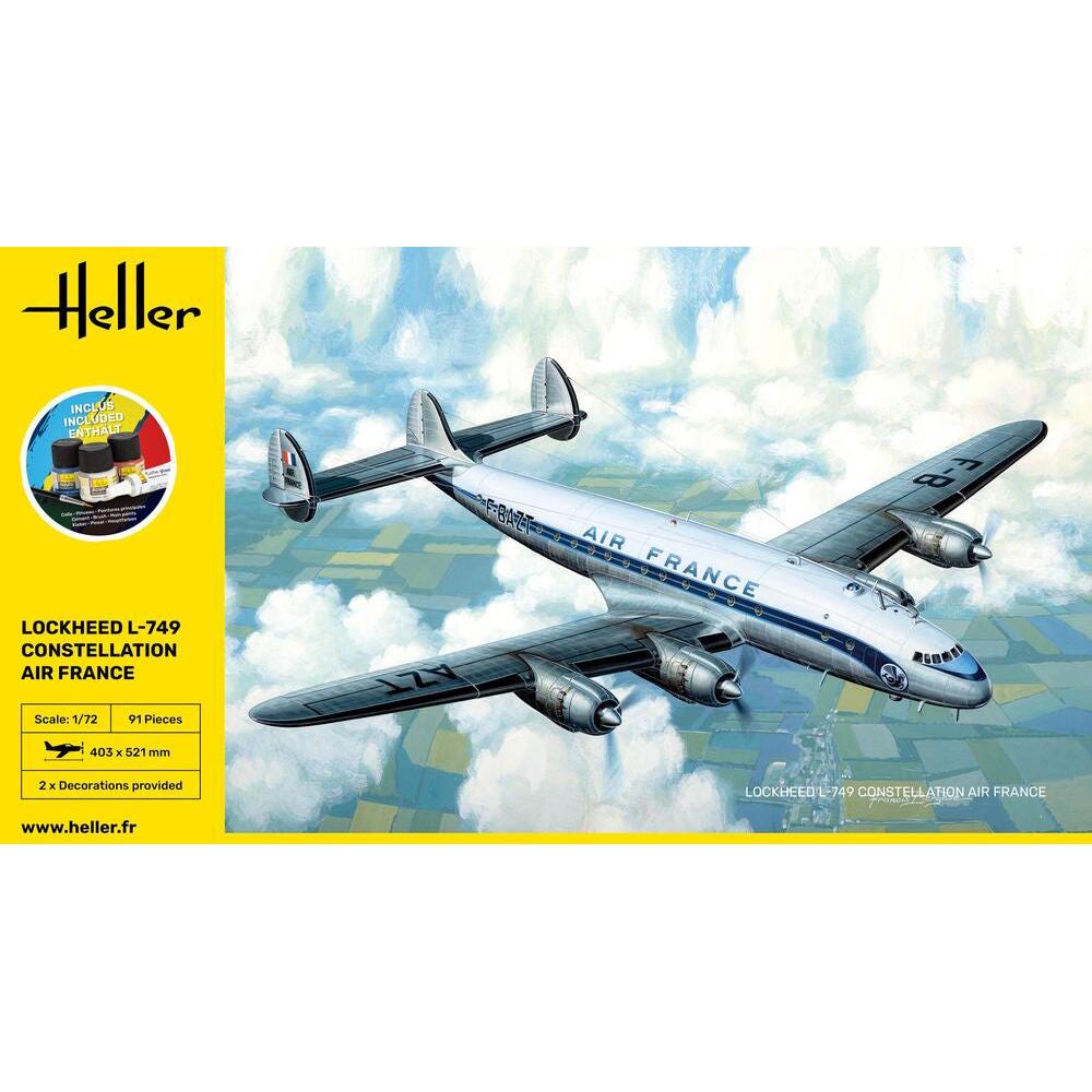 1/72 GIFT SET L-749 Constellation Air France (Includes: Cement, Brush and Main Paints)