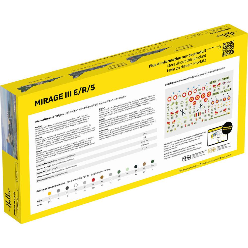 1/72 Starter Kit Mirage III E/R/5 Includes: Cement Brush and Main Paints