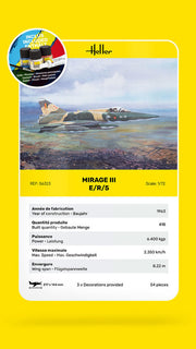 1/72 Starter Kit Mirage III E/R/5 Includes: Cement Brush and Main Paints