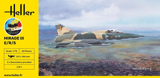 1/72 Starter Kit Mirage III E/R/5 Includes: Cement Brush and Main Paints