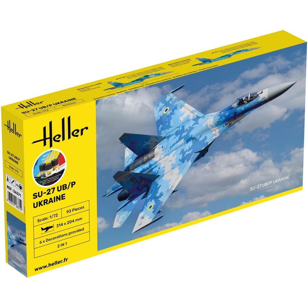 1/72 Starter Kit Su-27 UB/P Ukraine AF Includes: Cement Brush and Main Paints