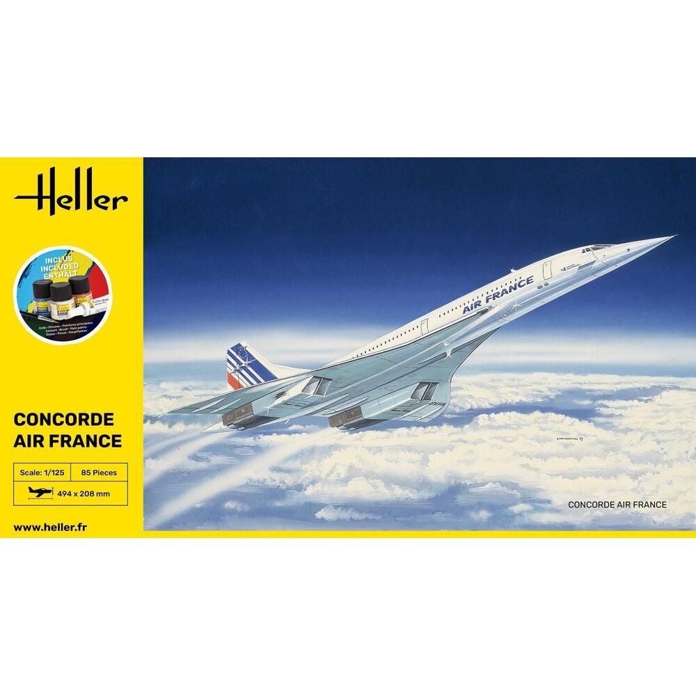 1/125 GIFT SET Concorde (Includes: Cement, Brush and Main Paints)