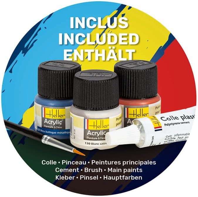 1/125 Starter Kit B747 Air France Includes: Cement Brush and Main Paints