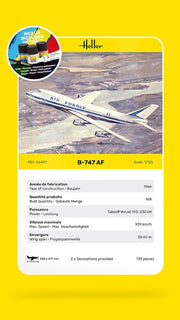1/125 Starter Kit B747 Air France Includes: Cement Brush and Main Paints