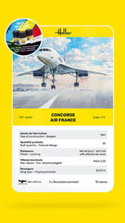 1/72 GIFT SET Concorde Air France (Includes: Cement, Brush and Main Paints)
