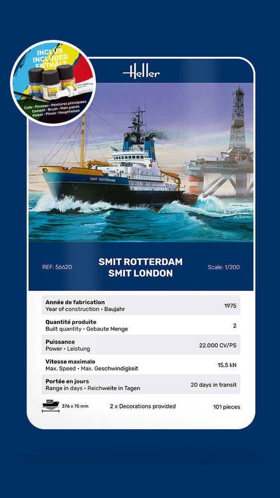 1/200 GIFT SET Smit Rotterdam (Includes: Cement, Brush and Main Paints)