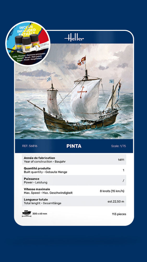 1/75 GIFT SET Pinta (Includes: Cement, Brush and Main Paints)