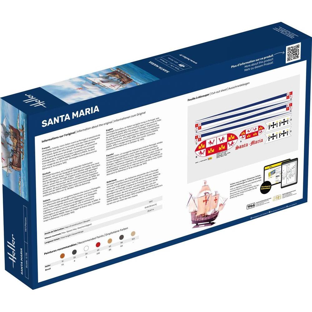 1/75 GIFT SET Santa Maria (Includes: Cement, Brush and Main Paints)