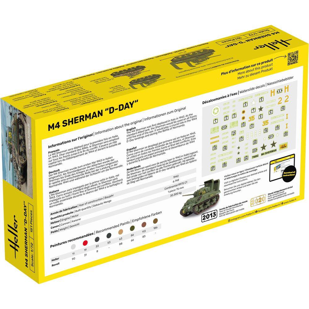 1/72 Starter Kit M4 Sherman "D-Day" Includes: Cement Brush and Main Paints