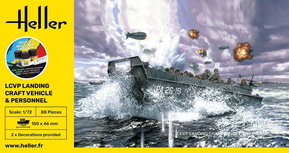 1/72 Starter Kit LCVP Landing Craft Vehicle & Personnel