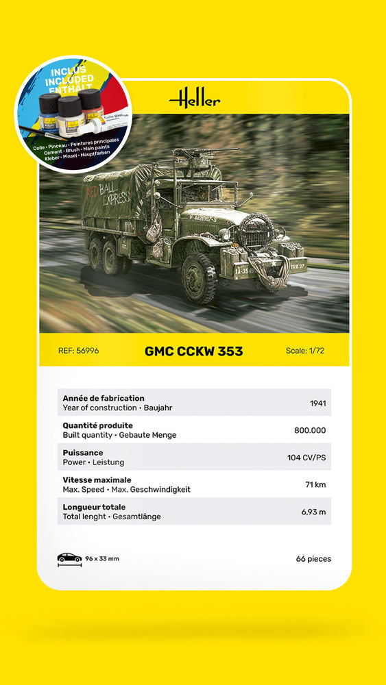 1/72 Starter Kit GMC CCKW 353 Truck
