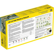 1/72 Starter Kit Us 1/4 Ton Truck & Trailer Includes: Cement Brush and Main Paints