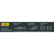 1/400 Starter Kit U-Boat Type VII C Includes: Cement Brush and Main Paints
