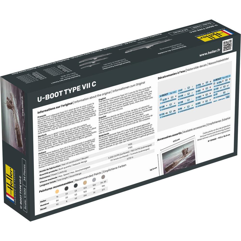 1/400 Starter Kit U-Boat Type VII C Includes: Cement Brush and Main Paints