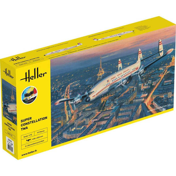 1/72 Starter Kit Super Constellation Twa Includes: Cement Brush and Main Paints