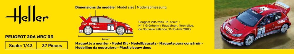 1/43 Peugeot 206 WRC'03