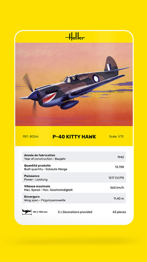 1/72 P-40E Kitty Hawk with RAAF Decals