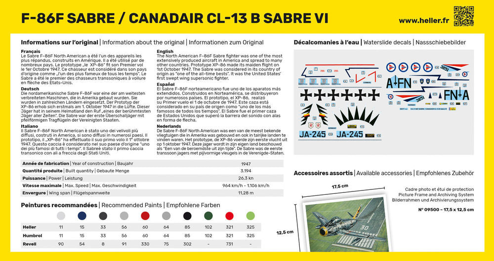 1/72 F-86F Sabre / Canadair CL-13 B Sabre VI