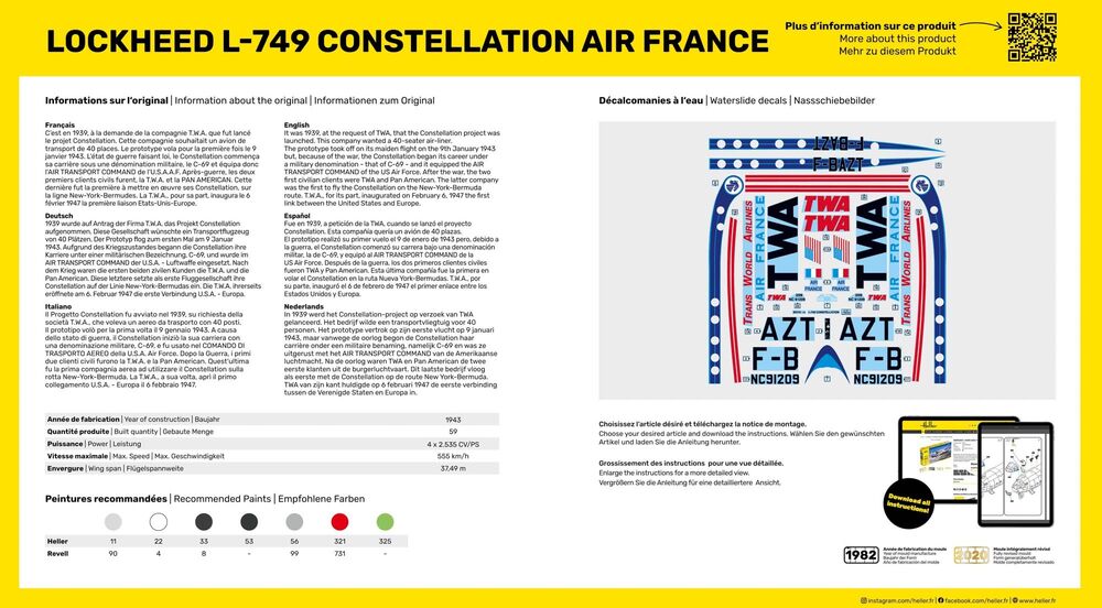 1/72 L-749 Constellation Air France