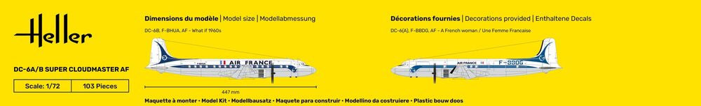 1/72 DC6 Super Cloudmaster Air France