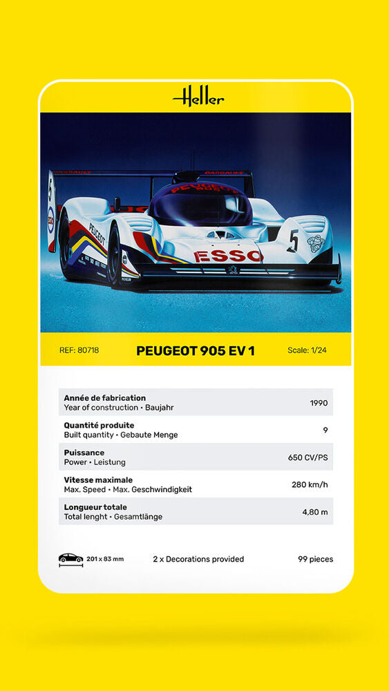 1/24 Peugeot 905 EV 1