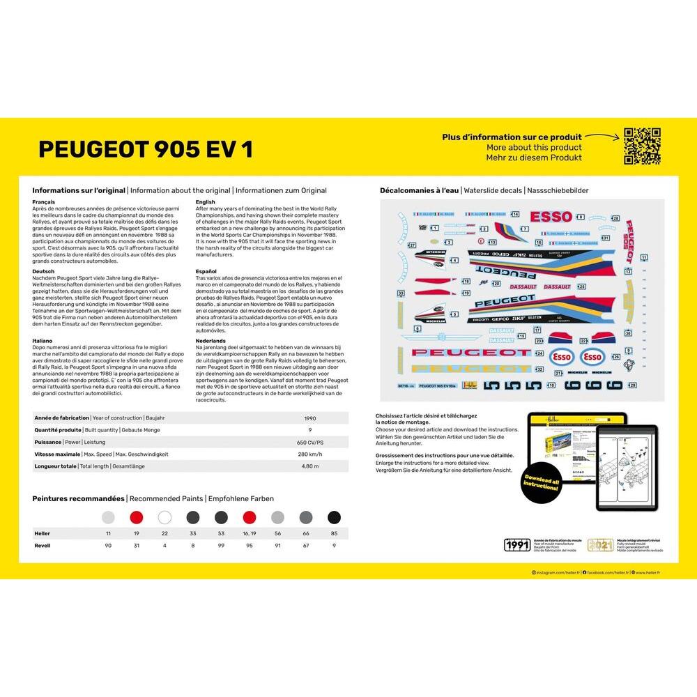 1/24 Peugeot 905 EV 1