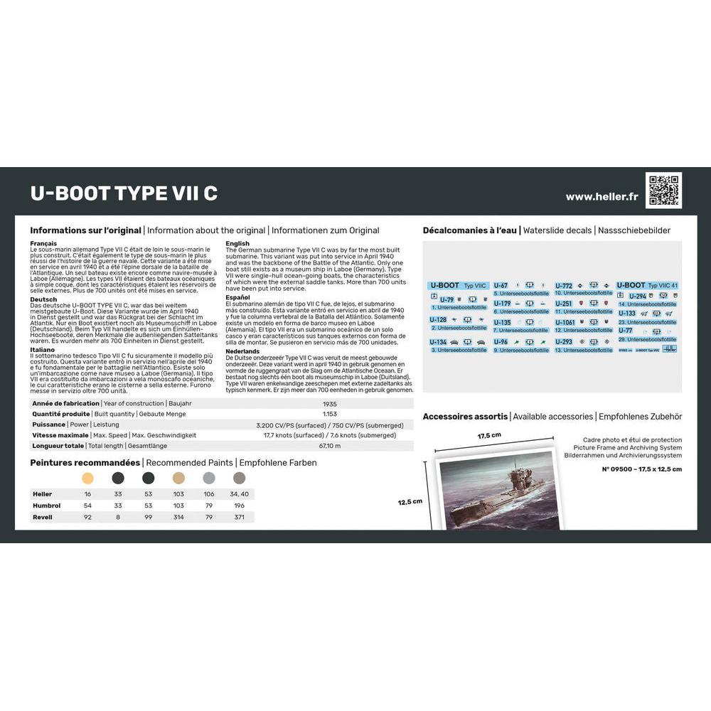 1/400 U-Boat Type VII C