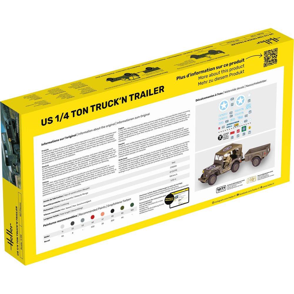 1/35 US 1/4 Ton Willys Truck & Trailer