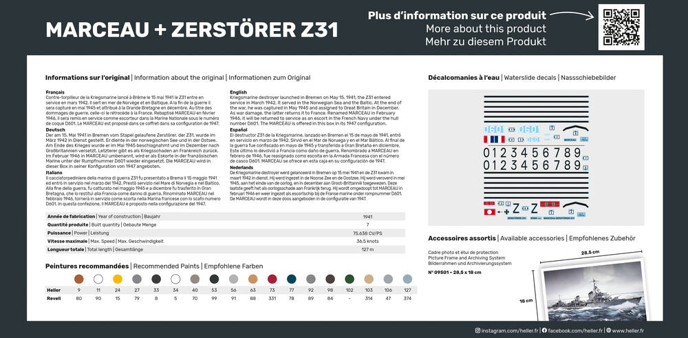 1/400 Marceau + Zerstorer Z31 TWINSET