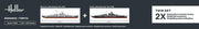 1/400 Bismarck + Tirpitz TWINSET